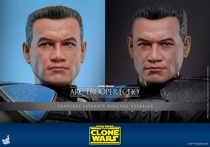 Star Wars:: The Clone Wars Figura 1/6 Arc Trooper Echo 30 cm