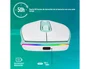 NGS SMOG MINT-RB Ratón Inalámbrico Recargable Verde Menta, 2400 DPI, RGB, Bluetooth y 2,4 GHz, Ambidextro, Clic Silencioso, 3 Botones, Blanco/Menta, con Batería Recargable USB-C