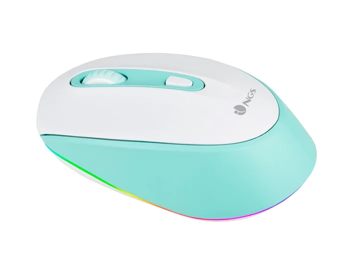 NGS Smog Mint-RB Ratón Inalámbrico Verde Menta