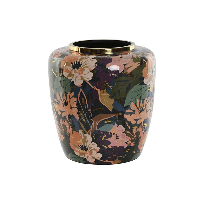 DKD Home Decor Jarrón Metal Multicolor 33x33x35 cm