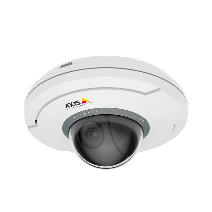 Axis 02345-001 Cámara de Seguridad IP PTZ Domo Interior, HDTV 720p, Zoom Óptico 5x y Digital 12x, Montaje Techo/Pared, Blanco, Micrófono Integrado