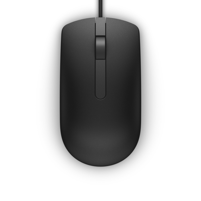 DELL Ratón con cable MS116 Óptico 1000 DPI Negro USB Ambidextro