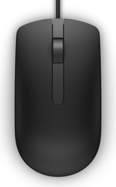 Dell Ratón con Cable MS116 Negro Óptico 1000 DPI USB Tipo A Ambidextro