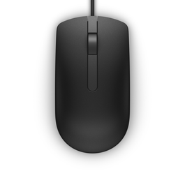 DELL Ratón con cable MS116 Óptico 1000 DPI Negro USB Ambidextro