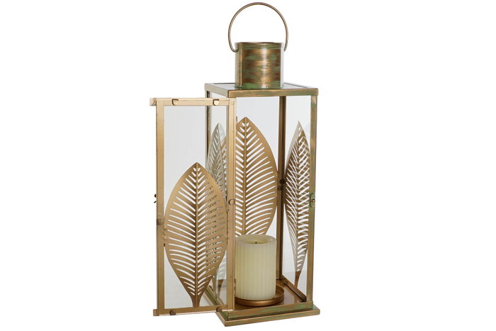 DKD Home Decor Farola Tropical Metal Dorado 16.5 x 50 x 16.5 cm