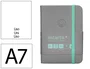 Antartik Cuaderno A7 Tapa Dura Hojas Lisas Gris y Turquesa 80 Hojas 80 gr FSC