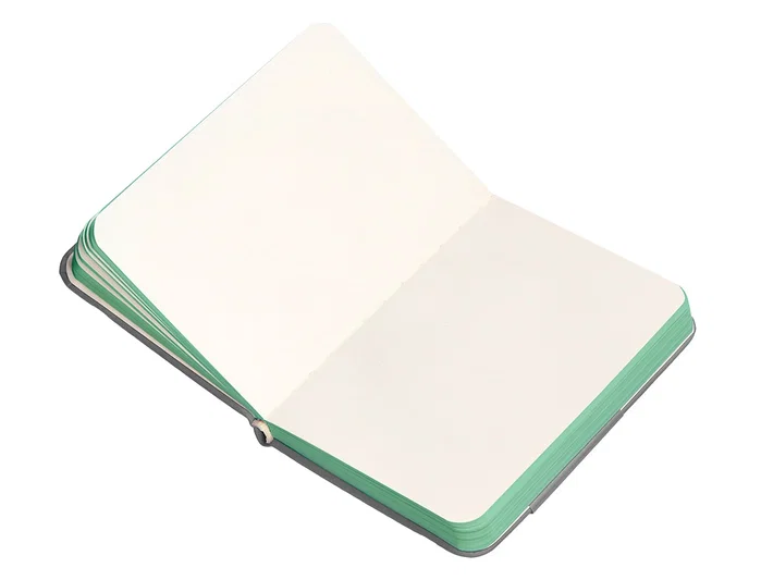 Antartik Cuaderno A7 Tapa Dura Hojas Lisas Gris y Turquesa 80 Hojas 80 gr FSC