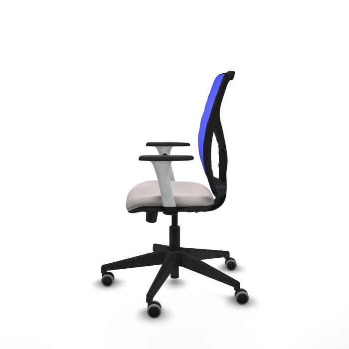PIQUERAS Y CRESPO Silla de oficina Motilla Blanco y Azul PIQUERAS Y CRESPO Silla de oficina Motilla Blanco y Azul
