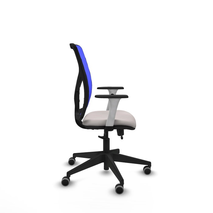 PIQUERAS Y CRESPO Silla de oficina Motilla Blanco y Azul PIQUERAS Y CRESPO Silla de oficina Motilla Blanco y Azul