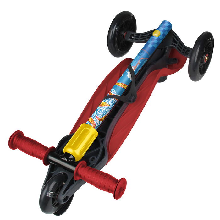 Deqube Patinete 3 Ruedas Hot Wheels con Luces LED para Niños de 2 a 6 Años