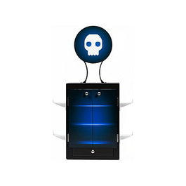 Numskull Torre de Juegos y Soporte de Carga para PlayStation 5 - 5056280422501 - Estante Negro/Azul/Blanco