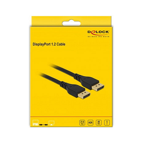 DeLOCK Cable DisplayPort 1.2 4K 60 Hz 5 m sin pestillo DeLOCK Cable DisplayPort 1.2 4K 60 Hz 5 m sin pestillo
