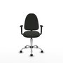 PIQUERAS Y CRESPO Silla de oficina Aýna con Brazos 1D y Base Cromada