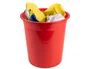 Q-connect Papelera Plástico Rojo Opaco 13 Litros 275x285 mm