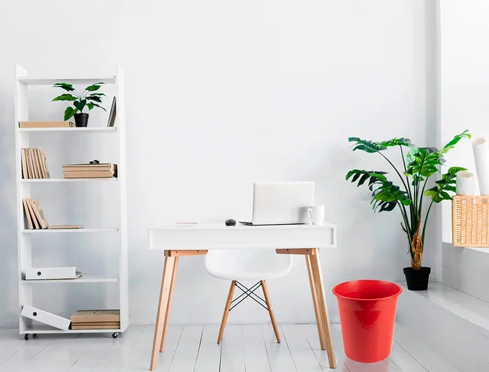 Q-connect Papelera Plástico Rojo Opaco 13 Litros 275x285 mm