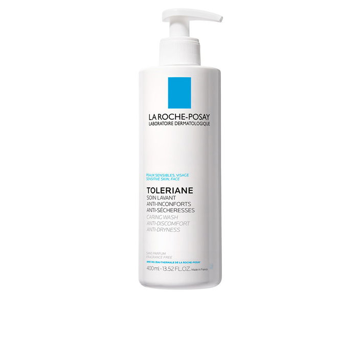La Roche-Posay Toleriane Dermo-Limpiador Facial Leche Sin Aclarado 400 ml para Piel Muy Sensible, Seca y Atópica