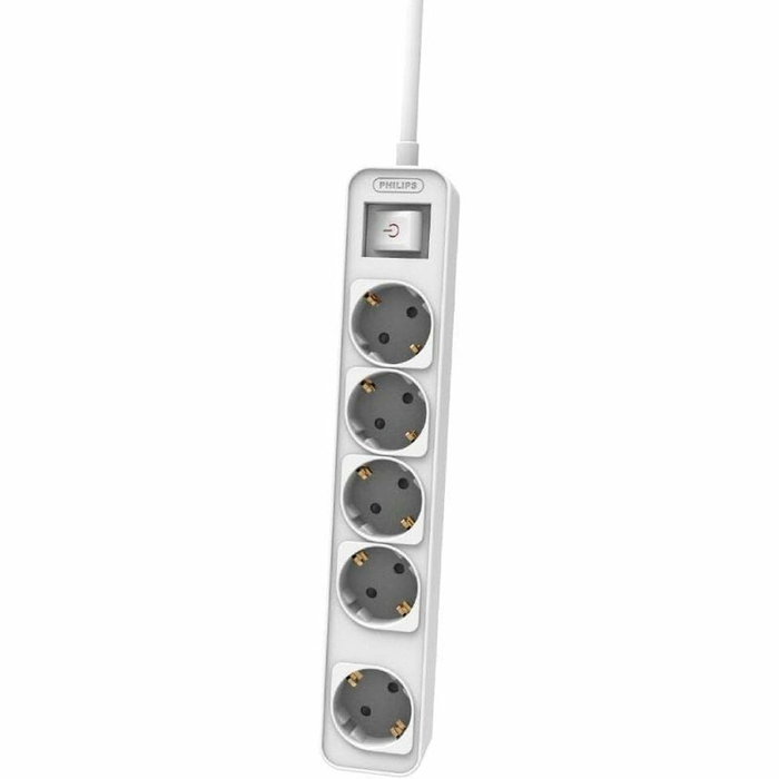 Philips Regleta con 5 Tomas y Interruptor Blanco CHP2154W/12