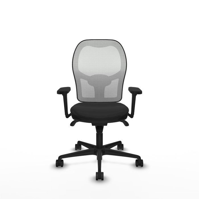 PIQUERAS Y CRESPO Silla de oficina Jorquera con mecanismo Sincro, Negro y Blanco PIQUERAS Y CRESPO Silla de oficina Jorquera con mecanismo Sincro, Negro y Blanco