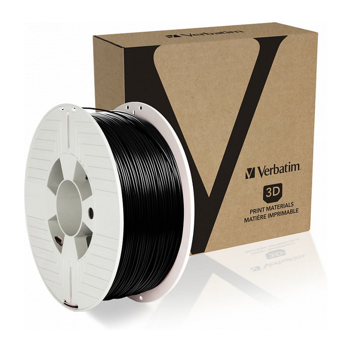 Verbatim Filamento para Impresora 3D ABS 1.75 mm 1 kg Negro, 55026, Material de Impresión Compatible Verbatim, Resistencia al Impacto 21 kJ/m²