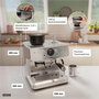 Bosch Series 4 HomeCafé PFE403C3 Cafetera Espresso en Acero Inoxidable
