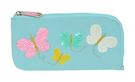 Estuche Escolar Moos Butterflies Azul claro 23 x 11 x 1 cm