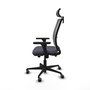 PIQUERAS Y CRESPO Silla de oficina Haches Gris con mecanismo Sincro/Traslack