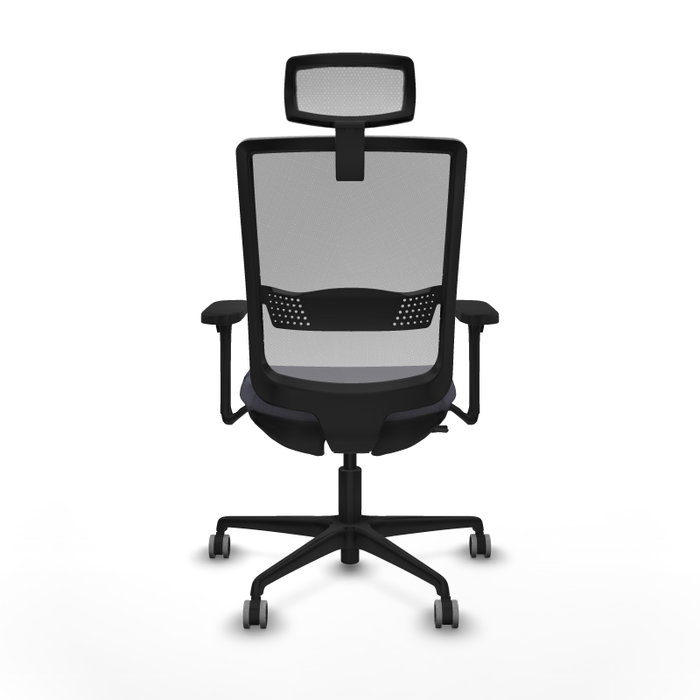 PIQUERAS Y CRESPO Silla de oficina Haches Gris con mecanismo Sincro/Traslack