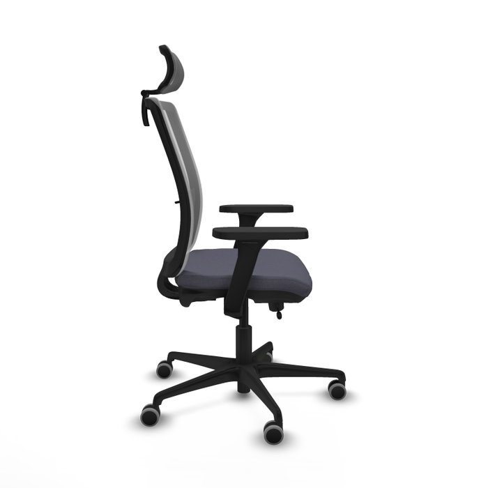 PIQUERAS Y CRESPO Silla de oficina Haches Gris con mecanismo Sincro/Traslack