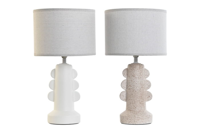 DKD Home Decor Lámpara de Sobremesa Urban Blanca Beige 23x23x42 cm E14 (Pack de 4 Unidades) DKD Home Decor Lámpara de Sobremesa Urban Blanca Beige 23x23x42 cm E14 (Pack de 4 Unidades)