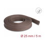 DeLOCK Manguito trenzado resistente a los roedores extensible 5 m x 25 mm marrón