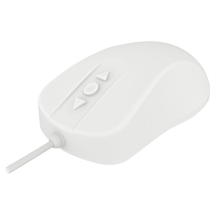Contour Design Active Key AK-PMH12 Ratón Óptico 5 Botones Uso Médico Ambidiestro 1000 DPI Resistente al Agua IP68 Blanco