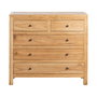 Cómoda Natural Madera Mindi Dormitorio 100 X 40 X 90 cm