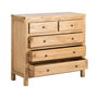Cómoda Natural Madera Mindi Dormitorio 100 X 40 X 90 cm