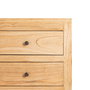 Cómoda Natural Madera Mindi Dormitorio 100 X 40 X 90 cm