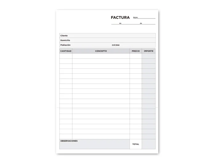 Liderpapel Talonario T117 Facturas Cuarto Original Sin Iva 144x210 Mm Liderpapel Talonario T117 Facturas Cuarto Original Sin Iva 144x210 Mm