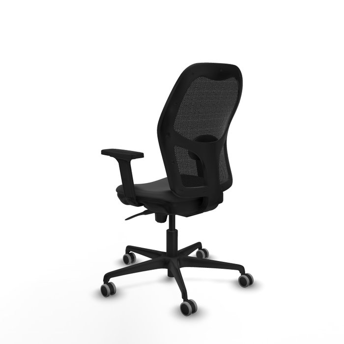 PIQUERAS Y CRESPO Silla de oficina Jorquera con mecanismo Sincro, Gris oscuro y Negro