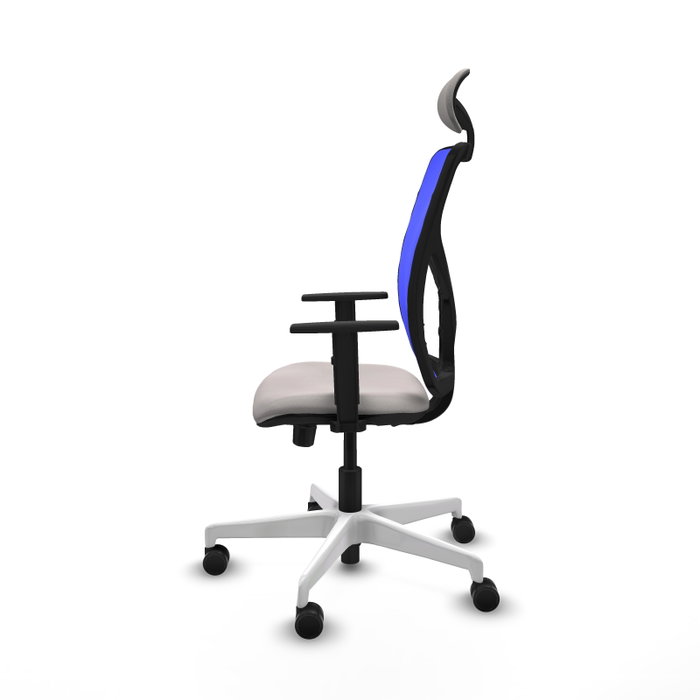 PIQUERAS Y CRESPO Silla de oficina Motilla con mecanismo Sincro/Traslack, Azul y Blanco PIQUERAS Y CRESPO Silla de oficina Motilla con mecanismo Sincro/Traslack, Azul y Blanco