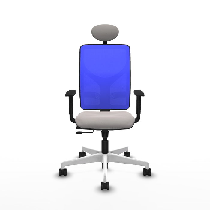 PIQUERAS Y CRESPO Silla de oficina Motilla con mecanismo Sincro/Traslack, Azul y Blanco PIQUERAS Y CRESPO Silla de oficina Motilla con mecanismo Sincro/Traslack, Azul y Blanco