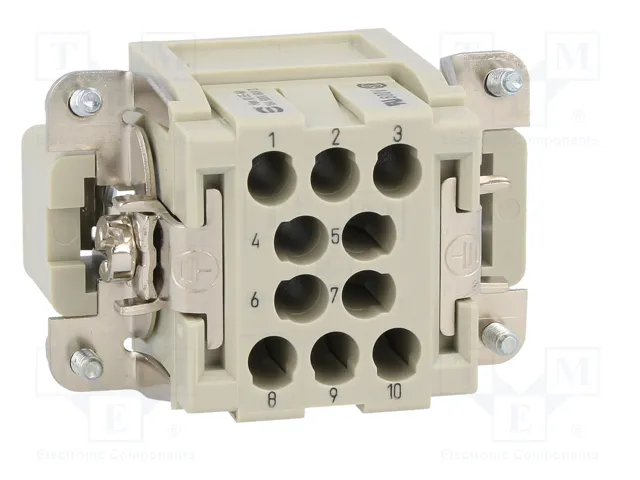 HARTING Han® EE Plantilla de Contacto Macho 10 Pos.