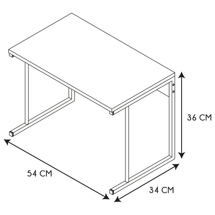 Home Deco Factory Estante Organizador Microondas Essentiel 54x34x36 cm