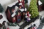 DKD Home Decor Casa Navidad Tradicional LED Movimiento Música Multicolor 18 x 27.5 x 34 cm