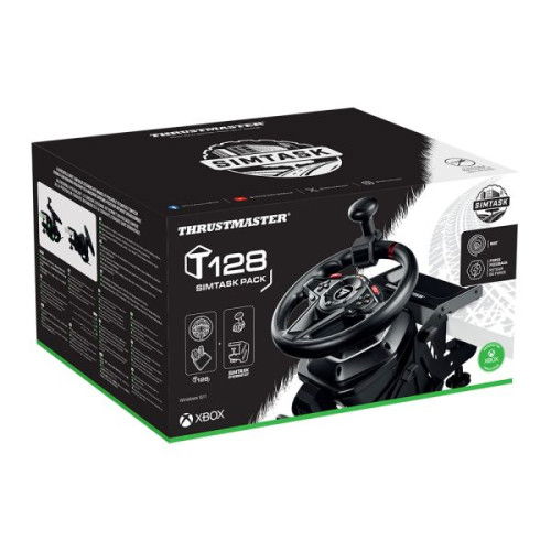 Thrustmaster Volante + Pedales SIMTASK PACK T128 (PC, Xbox) con SIMTASK STEERING KIT - 4460264