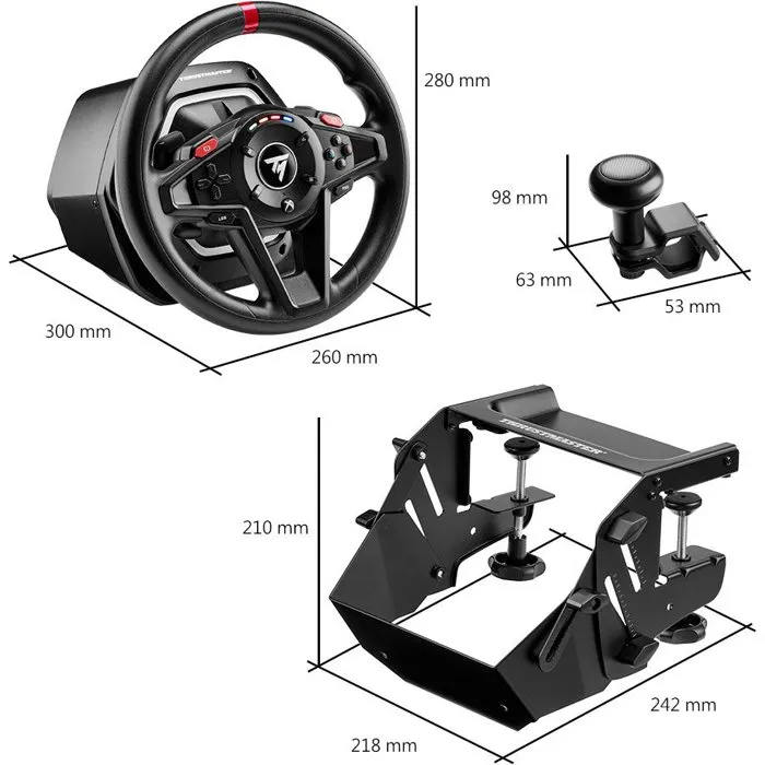 Thrustmaster T128 SimTask Pack Volante y Pedales para PC y Xbox