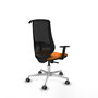 PIQUERAS Y CRESPO Silla de oficina Mardos Naranja y Negro