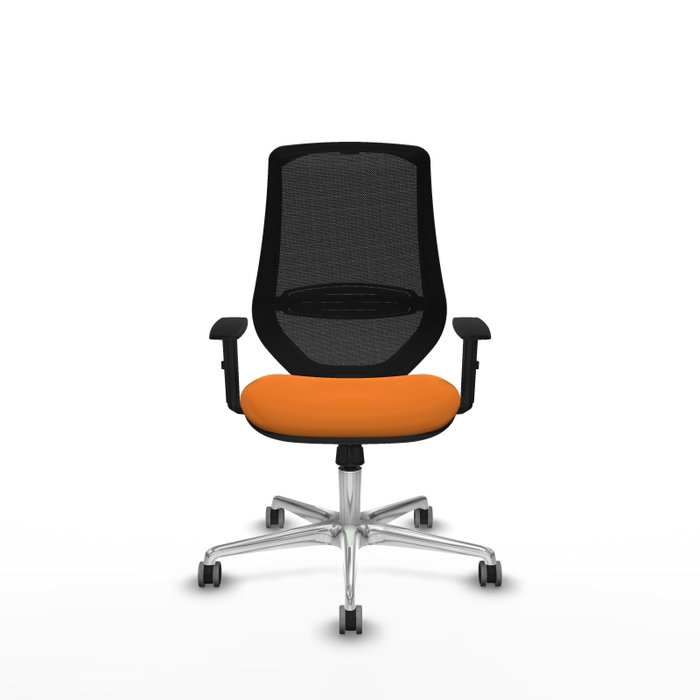 PIQUERAS Y CRESPO Silla de oficina Mardos Naranja y Negro