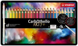 STABILO CarbOthello Lápices de Colores con Estuche de Metal, 48 Unidades