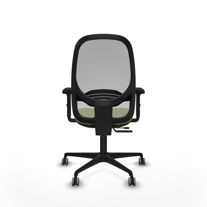 PIQUERAS Y CRESPO Silla de oficina Cilanco con mecanismo Sincro/Traslack Verde oliva y Gris