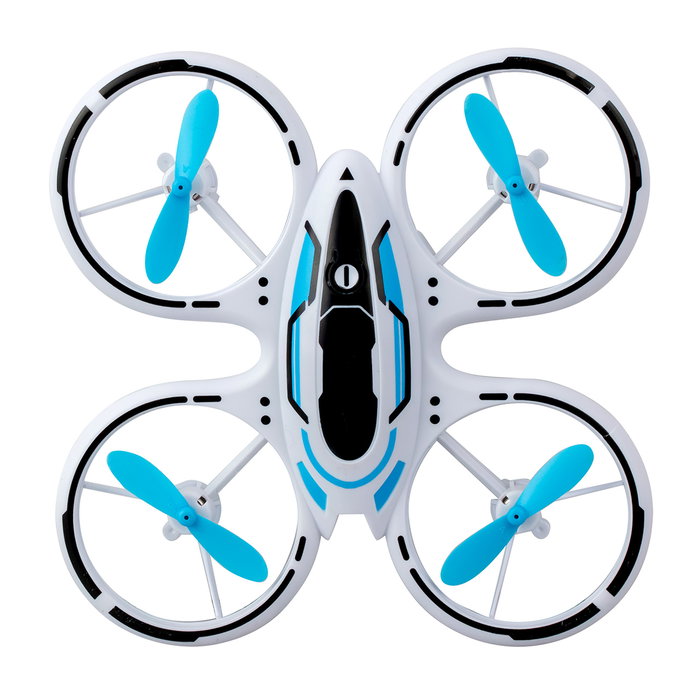 Bizak Dron Acrobático 62004827 2.4GHz 3 Canales con Luces LED Azul y Verde para Giros 360 Grados y Vuelos Estables para Mayores de 8 Años