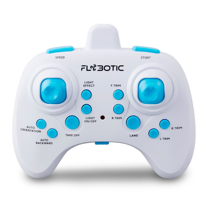 Bizak Dron Acrobático 62004827 2.4GHz 3 Canales con Luces LED Azul y Verde para Giros 360 Grados y Vuelos Estables para Mayores de 8 Años