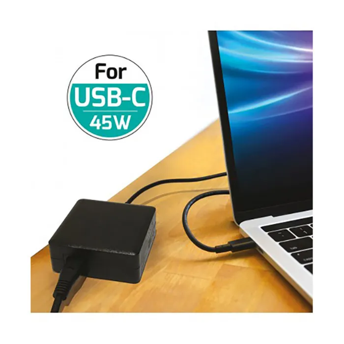Port Designs Fuente de alimentación Connect USB-C 45W para PC, Mac, tableta y smartphone - NON3567049000967